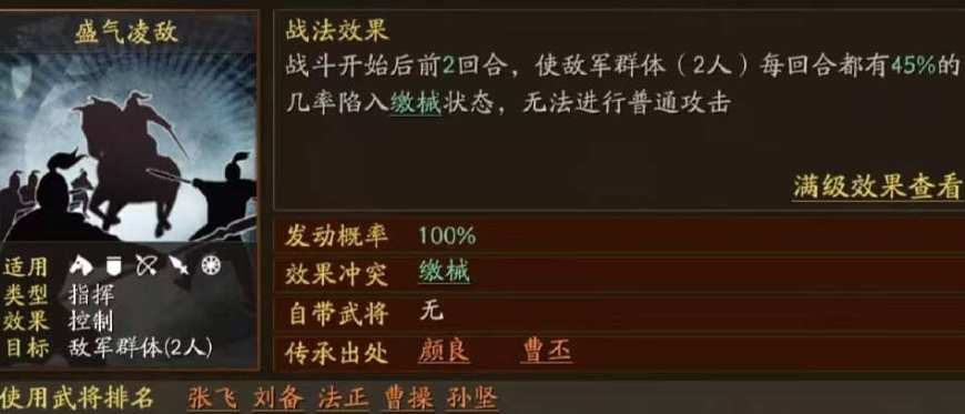 三国志战略版张飞强势阵容以及战法搭配